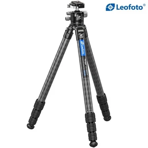 Léofoto LS-364C X Trépied en fibre de carbone + LH-40LR Tête de boule avec pince de libération de levier
