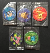 5 X Pokemon Tazo Cheetos Walkers Blastoise Ivysaur Ponyta Drowzee Nidoran NEW