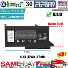 ✅ DJ1J0 Laptop Battery for Dell Latitude 12 7280 7290 13 7380 7390 14 7480 7490