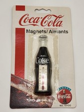 Coca-Cola Bottle Thermometer Magnet Original 1995 Red Soda