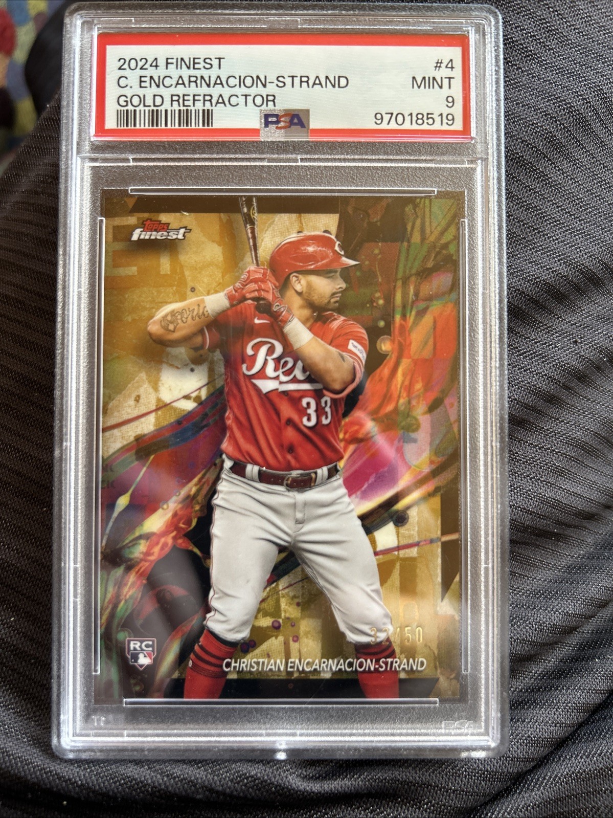 2024 Topps Finest - Common Christian Encarnacion-Strand #4 Gold Refractor/50(RC)