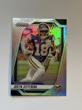 2024 Panini Prizm Football Silver Prizm #187 Justin Jefferson Vikings