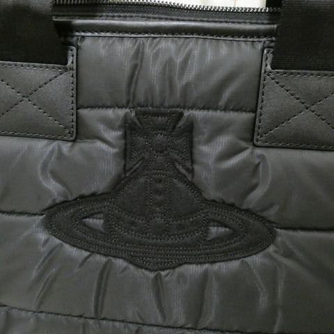 Vivienne Westwood Felt Orb Tote Bag Black - Picture 4 of 7