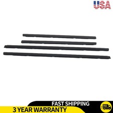 Window Moulding Trim Seal Belt 4pcs Fits Nissan Sentra 2001-2006 New Parts