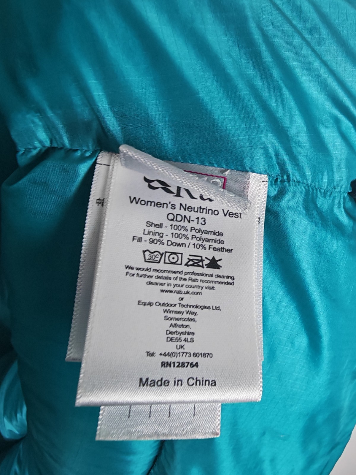Rab Neutrino Women’s Down Vest Gilet Bodywarmer Size UK 12 US M Black 800FP image 6
