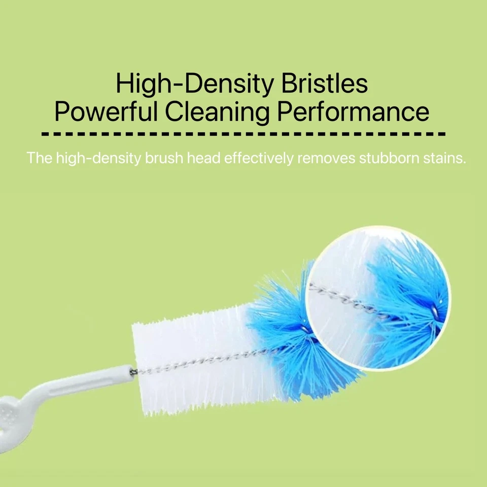 Escova de náilon para mamadeira e mamilo Pigeon Baby – rotação 360° - Imagem 3 de 4