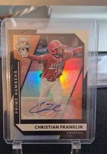 2021 Panini Elite Extra Edition Christian Franklin  Prime Numbers B Signatures 