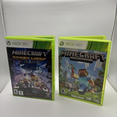 Minecraft: Xbox 360 Edition (Microsoft Xbox 360 2013) + Story Mode LOT OF 2 READ