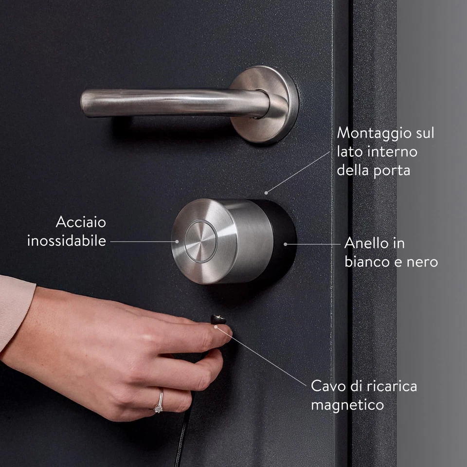 Nuki Smart Lock Pro con Bluetooth Wi Fi & Matter Integrazione in Smart Home - Immagine 4 di 4