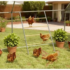4 Tier Chicken Activity Roost Weather Resistant Coop Perch