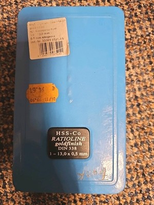 HSS Bohrer DIN 338 2 Mall 13 stück 1 mal Benutzt