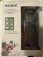 Sony ICD-PX470 Stereo Digital Voice Recorder 4GB microSD USB 159h Handheld
