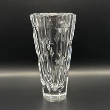 Orrefors Sweden Crystal Vase Erika Lagerbielke Design 8" EL 4809-22