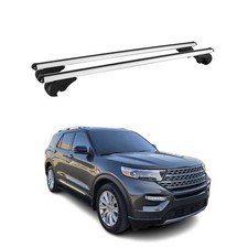 Dachträger Grundtäger für Ford Explorer 2020-2025 75kg Aluminium Silber 2 tlg