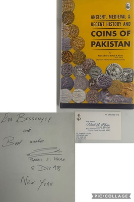 #ad #ad Coins Of Pakistan SIGNED Rear Admiral Sohail A. Khan Pakistan Numismatics Soc. $75.00