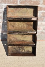 VINTAGE INDUSTRIAL BREAD BAKING PAN 4 STRAP L...