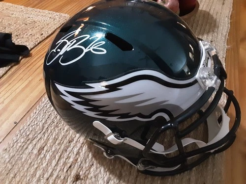 Saquon Barkley Autographed Eagles Helmet – Full Size Replica – Beckett Cert