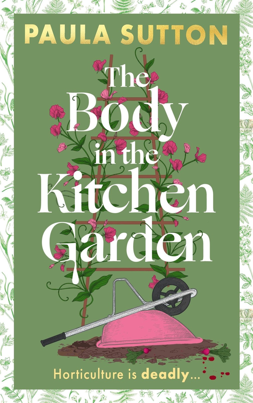 The Body in the Kitchen Garden by Paula Sutton (Hardback Book) - Image 2