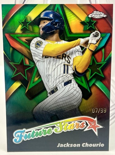 Jackson Chourio [Green] #FS-4 2025 Topps Chrome Future Stars card