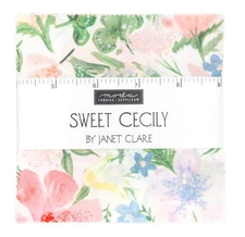 Moda - Sweet Cecily Charm Pack by Janet Clare 42 pcs