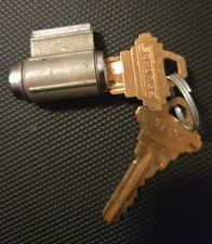 Schlage F Lever Cylinder Small Plug Face 2 KEYS