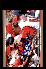 Signed Baseball Card Auto Jered Weaver 2007 Upper Deck First Edition #106