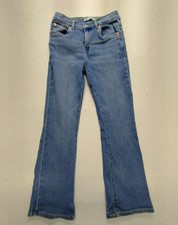 Levis 726 Flare Jeans Youth 12 Girls 24X27 Blue Denim Red Tab School