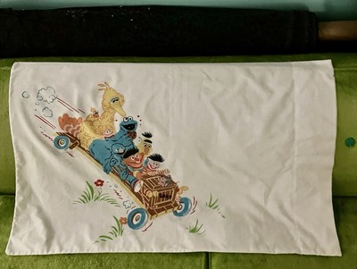 Sesame Street Standard Pillowcase  from JC Penney Big Bird 1980s Vintage