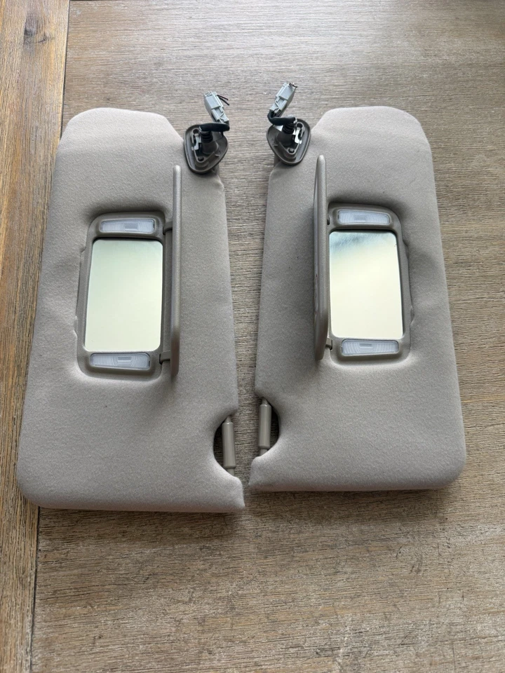 1999 - 2003 Acura TL CL Sun Visor Pair Set Driver Passenger Left Right BEIGE OEM — 第 4/4 张图片