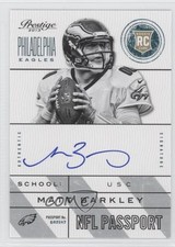 2013 Panini Prestige NFL Passport Signatures Matt Barkley #22 Auto 0b2