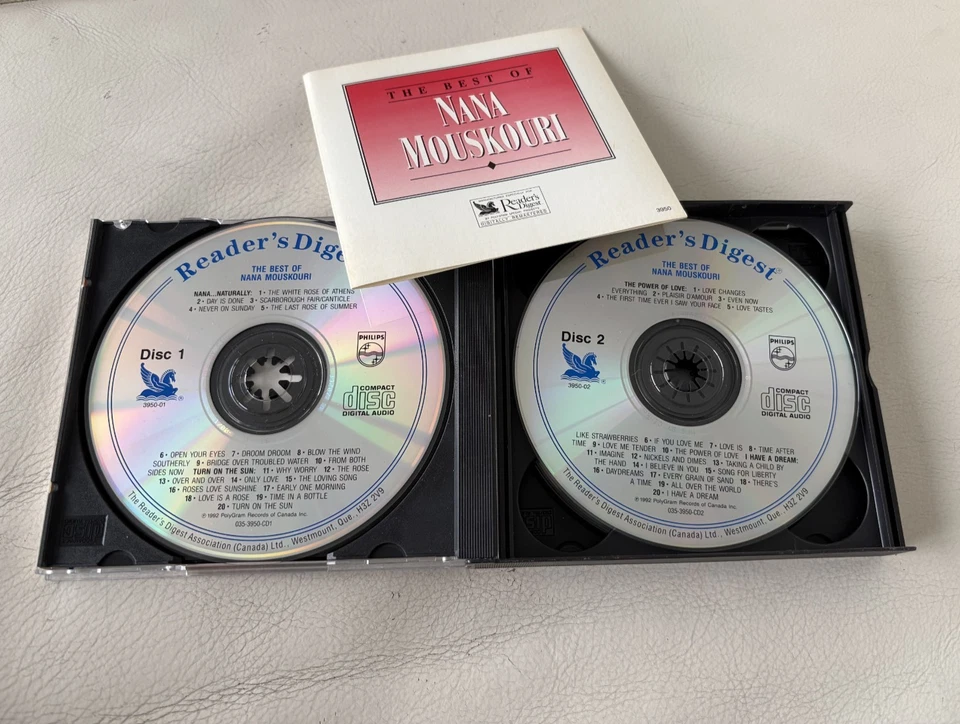 Nana Mouskouri 4-CD Box Set Reader’s Digest Live from Albert Hall / Naturally 79 - Bild 3 von 4