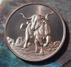 TEXAS LONGHORN – 1 OZ COPPER 39MM
