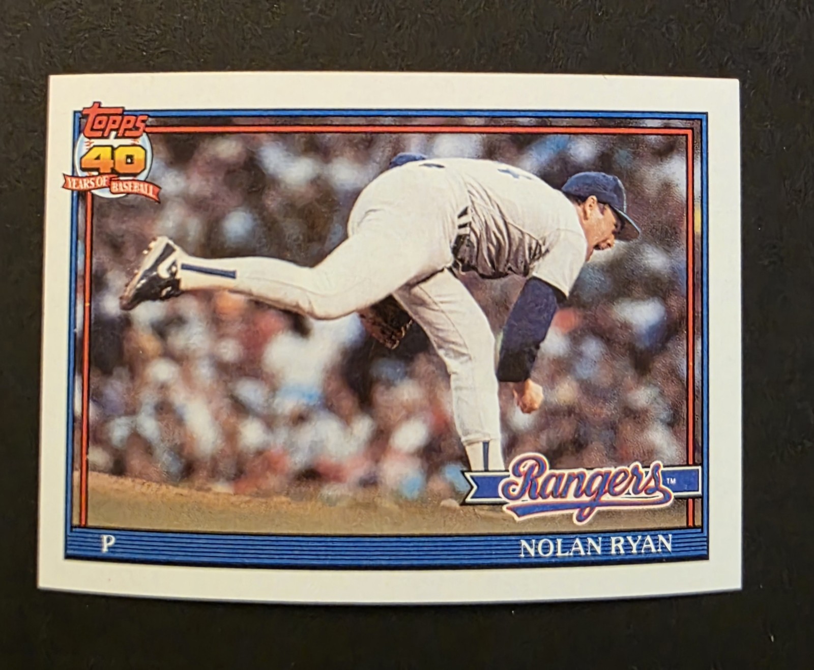 1991 Topps Nolan Ryan #1 Texas Rangers HOF