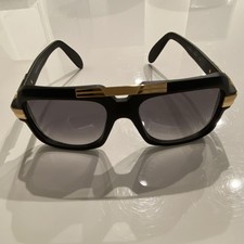 Cazal MOD. 663/3 COL. 11 Square Black Gold Gray Men's Sunglasses