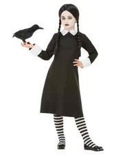 Wednesday Addams Costume And Wig Gothic School Girl Child The Addams Family