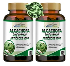 Artichoke Extract | 240 Capsules | Non-GMO & Gluten Free 2 BOTTLES 