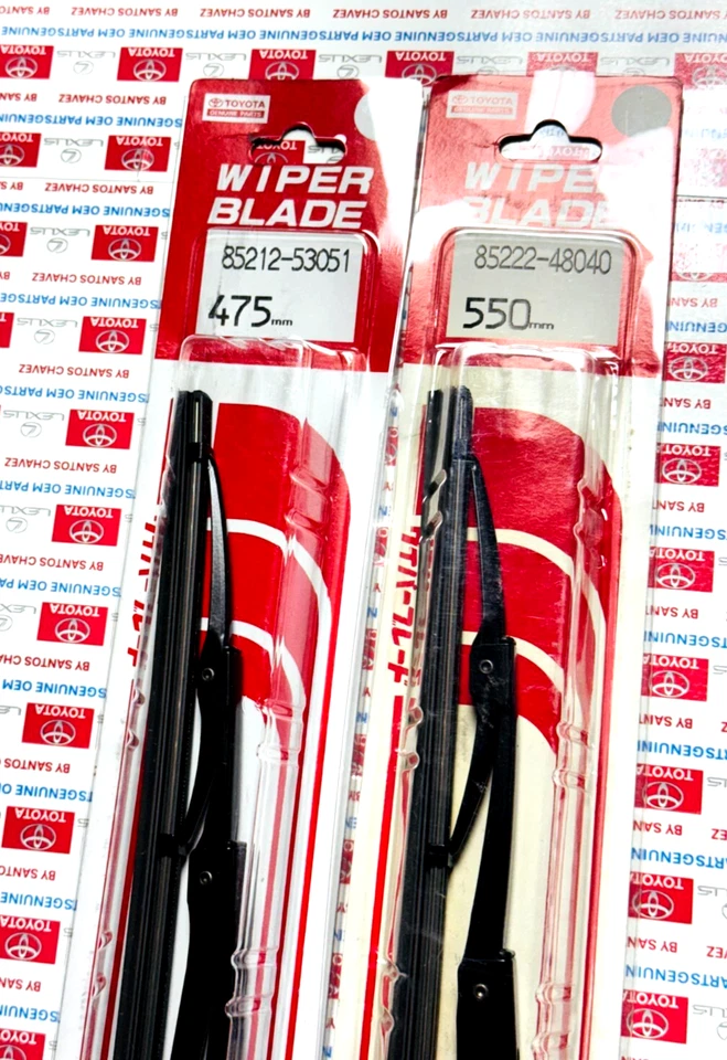 2001-2008 Toyota Highlander Front Right Left Wiper Blade Set GENUINE OEM PART - Image 4 of 4