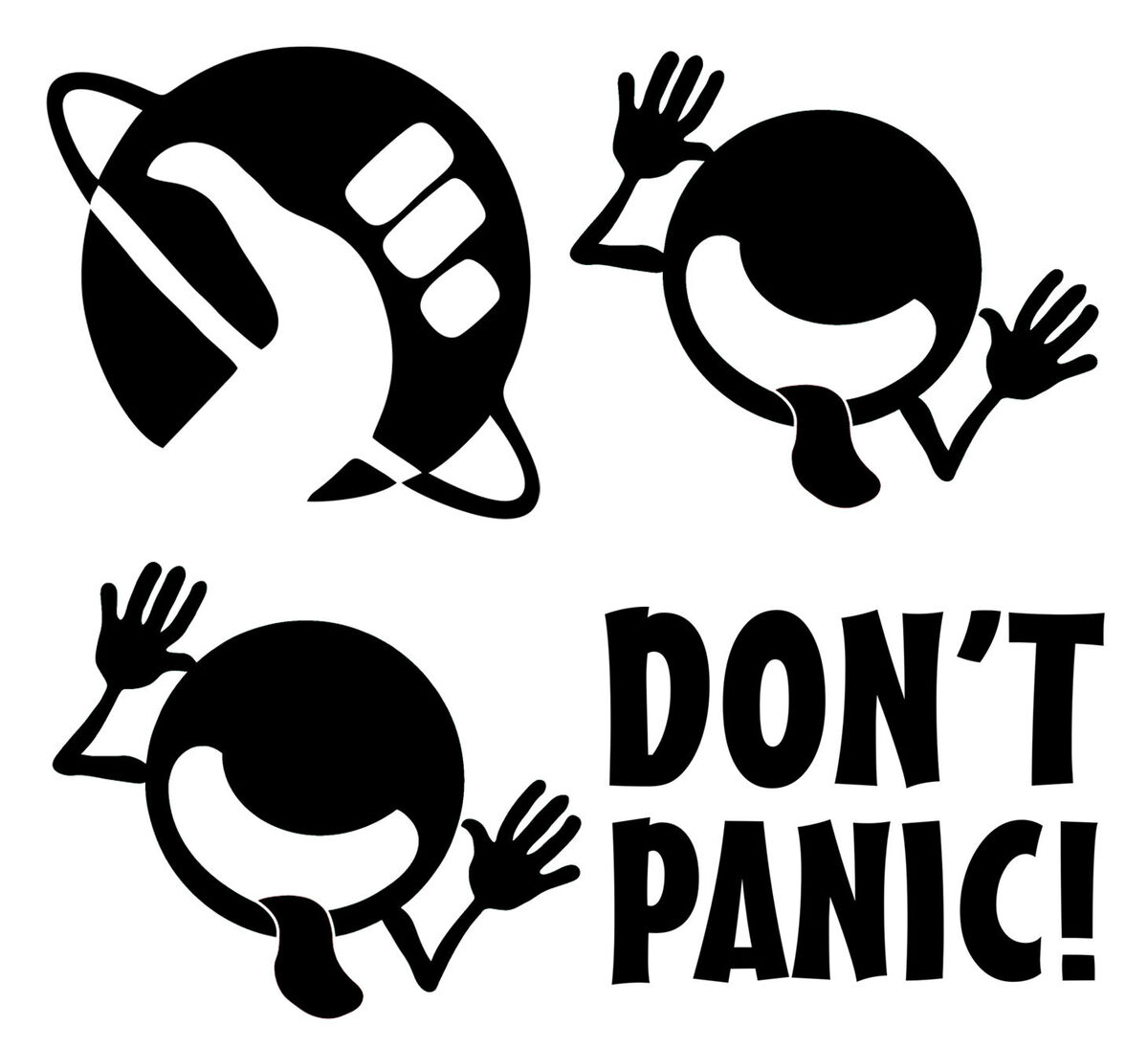 Don't Panic - Hitchhikers Guide | Photographic Print