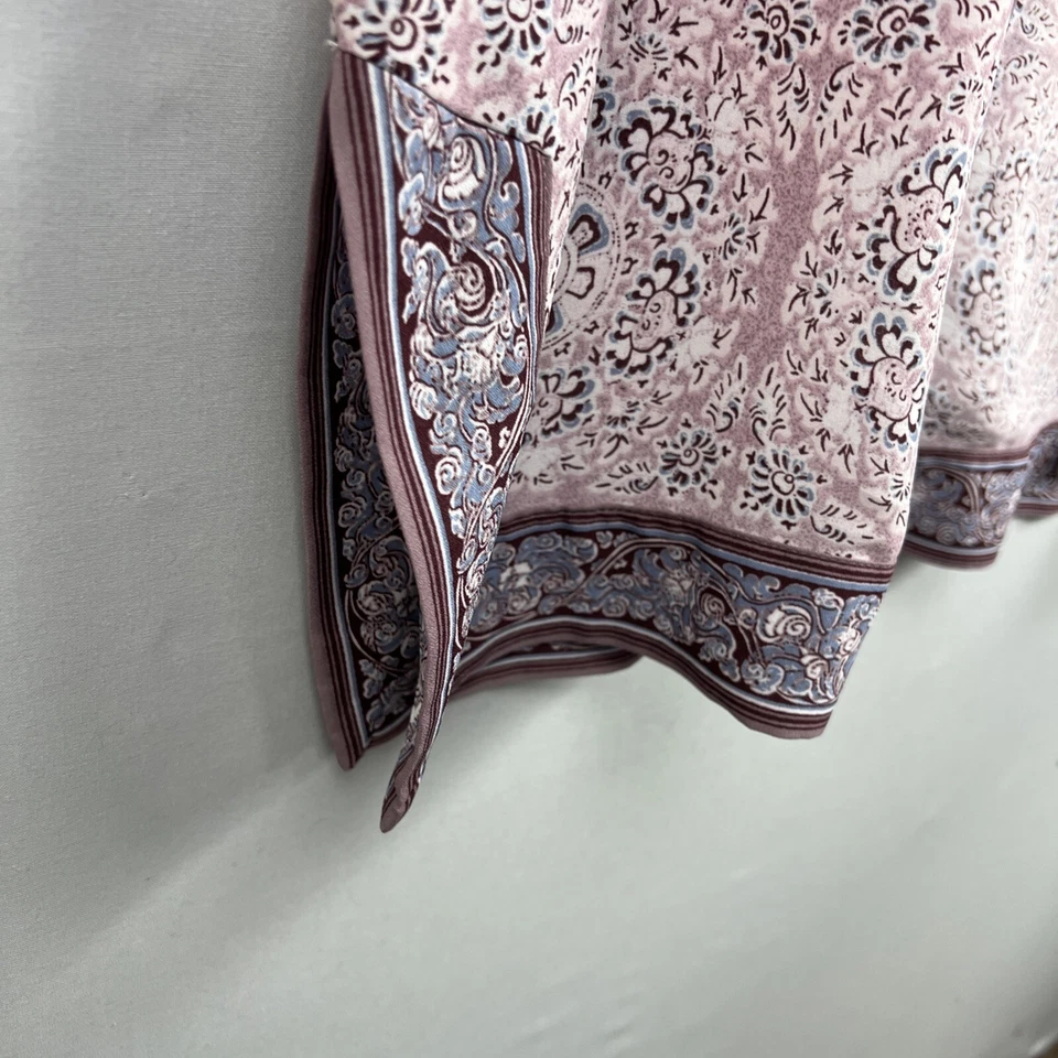 Cárdigan Topper Kimono Abierto Edición Max Talla Mediana Rosa Fluido Gasa Foto 4 de 4