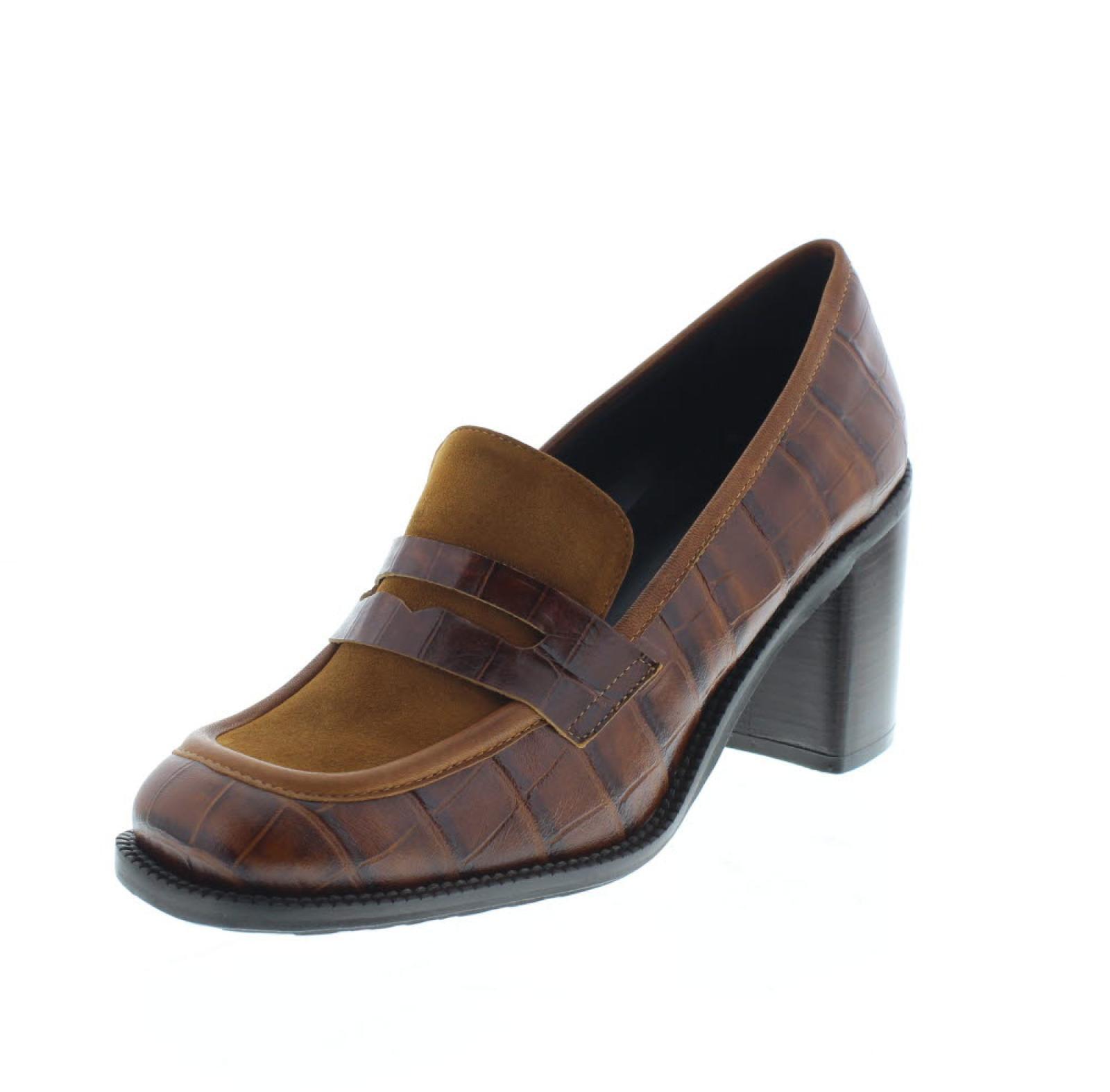 Альберто Заго Мокассино Коккодрильо Такко Марроне - Талья, 37 Скарпе Донна
