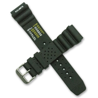 Silicone Rubber Divers Strap Waterproof Scuba Diving Watch For Citizen 18mm-24mm