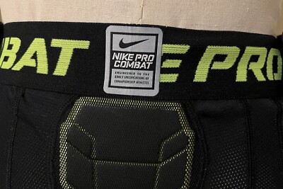 NIKE PRO COMBAT BLACK GREEN COMPRESSION HYPERSTRONG FOOTBALL