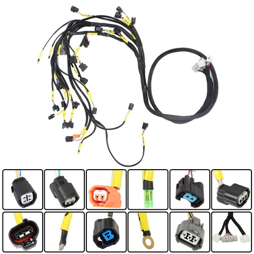 K20 K24 K-Series Tucked Engine Harness Fit For Acura K-Swap Integra CRX EG EK - Picture 3 of 9
