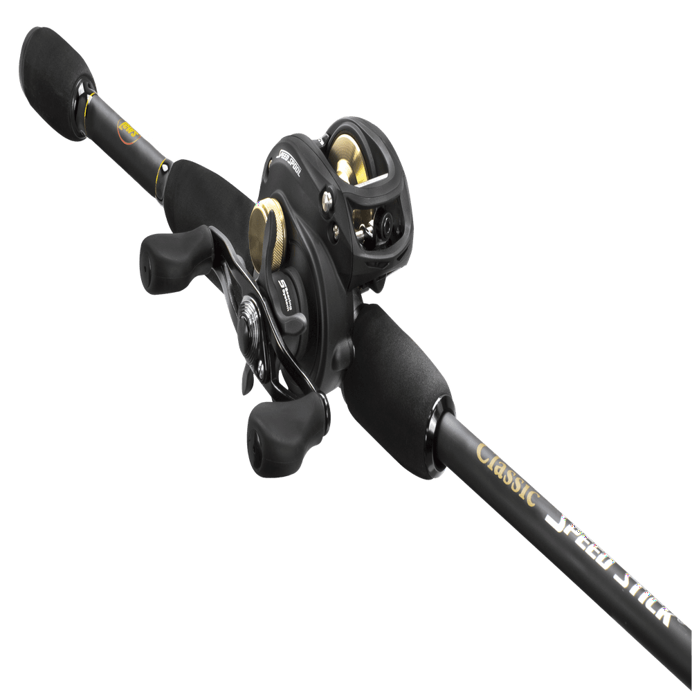 Lew'S Classic Black Speed Spool Baitcast Reel and Fishing Rod Combo, 6