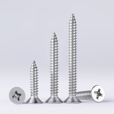 M3-M8 Stainless Steel Countersunk Self Tapping Wood Phillips Screws A2 Pozi Bolt