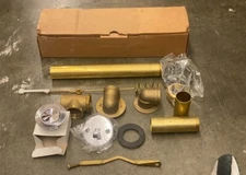 Dearborn Brass Pop-Up Bath Waste 222H-17BN Touch-Toe Stopper Assembly w/ Chrome