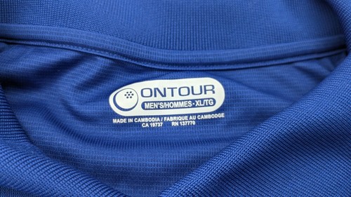 Phillips 66 Nike Polo Shirt Collared 1/4 Button Short Sleeve Sapphire Blue XL - Picture 4 of 12