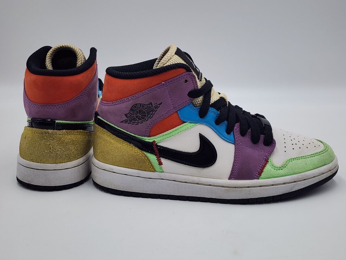 Air Jordan 1 Mid SE Multi Color 'Lightbulb' CW1140100 Air Jordan 1 Mid SE Multi Color 'Lightbulb' CW1140100