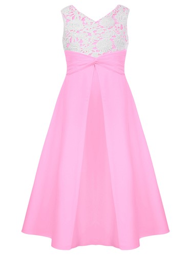 Kids Girls Sundress Ceremony Dresses Wedding Dress Lining Clothing Prom Gown - Picture 43 of 60