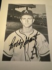 Bobby Shantz Athletics Autographed Signed Black And White Photo - MLB Baseball — photo 2